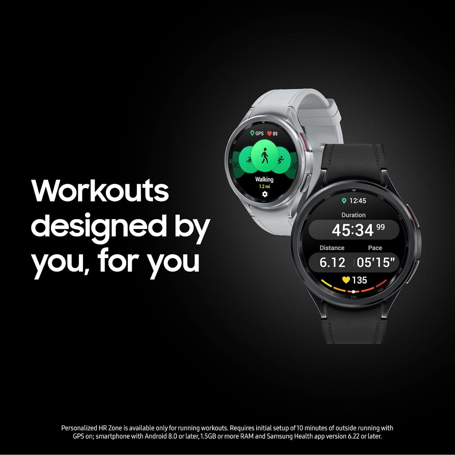 SAMSUNG Galaxy Watch 6 Classic 47mm Bluetooth Smartwatch, Rotating Bezel, Fitness Tracker, Personalized HR Zones, Advanced Sleep Coaching, US Version, Black (Renewed) - Image 3